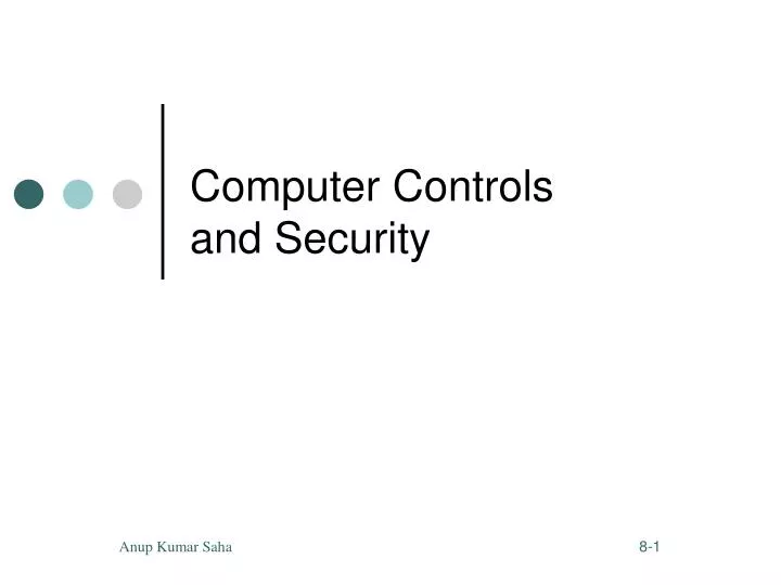 computer controls and security
