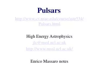 Pulsars