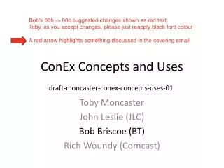 ConEx Concepts and Uses