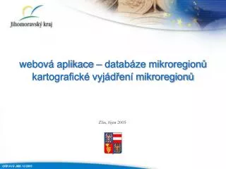 webov aplikace datab ze mikroregion kartografick vyj d en mikroregion