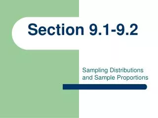 Section 9.1-9.2