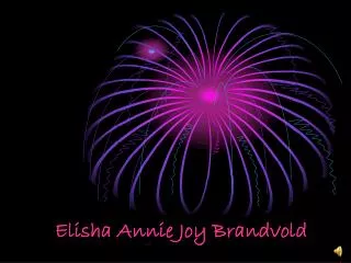 Elisha Annie Joy Brandvold