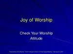 Joy of Worship - slide 1