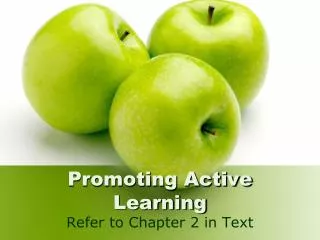 Promoting Active Learning