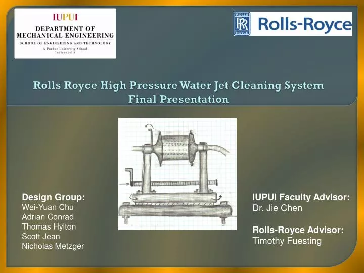 rolls royce high pressure water jet cleaning system final presentation