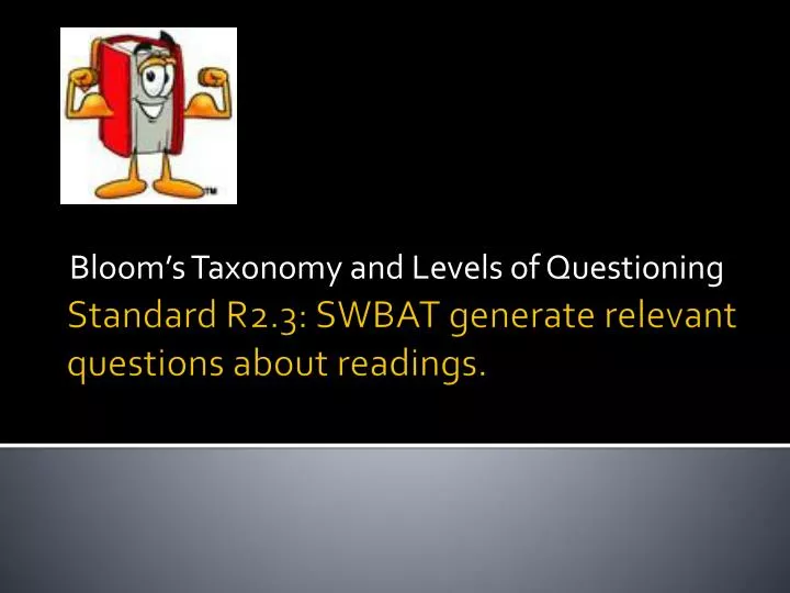 bloom s taxonomy and levels of questioning