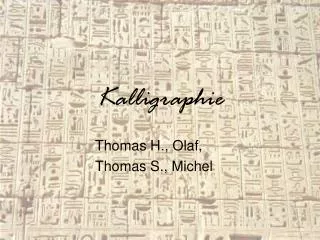 kalligraphie