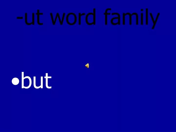 ut word family