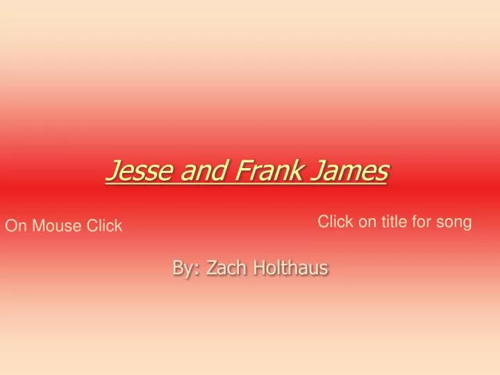 jesse and frank james