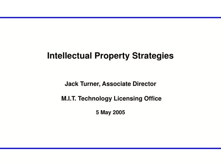 intellectual property strategies