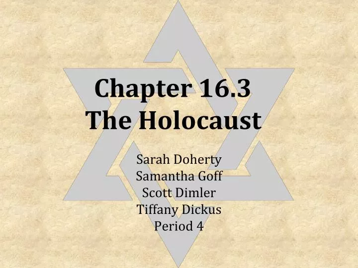 chapter 16 3 the holocaust