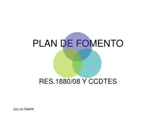 plan de fomento