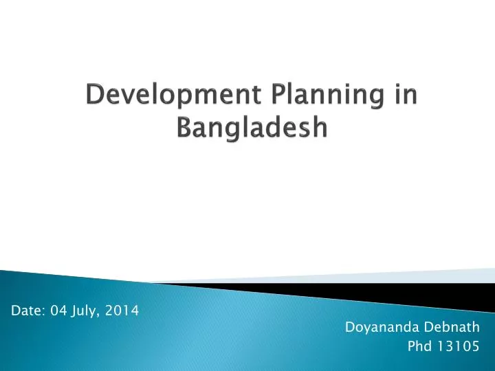development planning in bangladesh