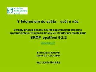 struktur ln fondy ii vset n 24 26 4 2007 ing libu e nivnick