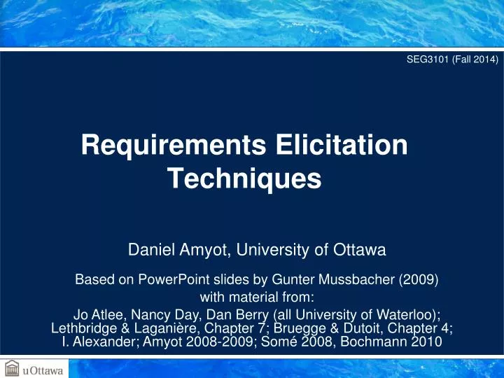 requirements elicitation techniques