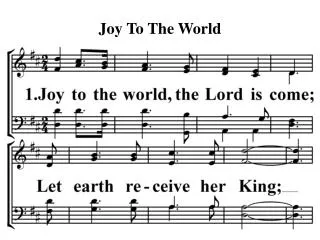 joy to the world