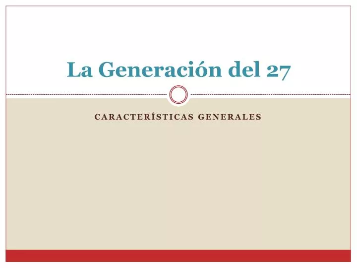 la generaci n del 27