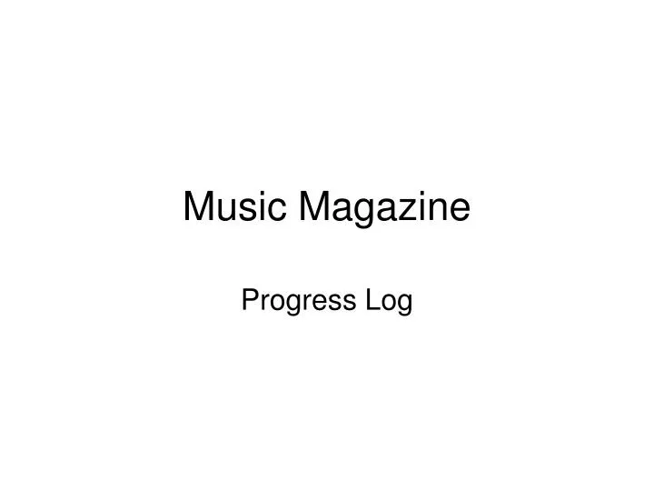 music magazine