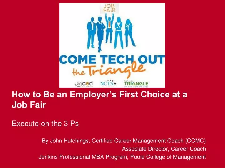 how to be an employer s first choice at a job fair execute on the 3 ps