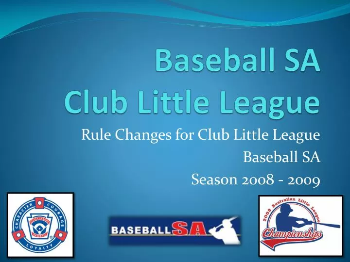 baseball sa club little league