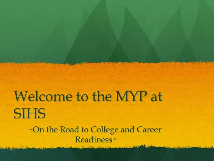 welcome to the myp at sihs