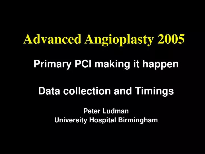advanced angioplasty 2005