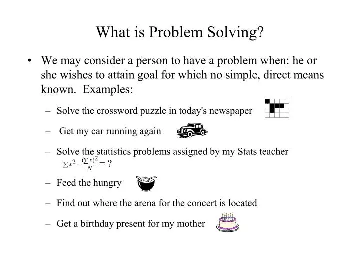 what is problem solving