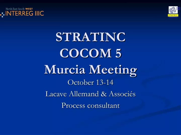 stratinc cocom 5 murcia meeting