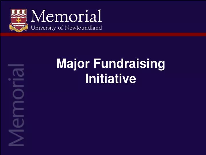major fundraising initiative