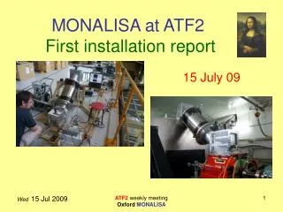 MONALISA at ATF2 First installation report