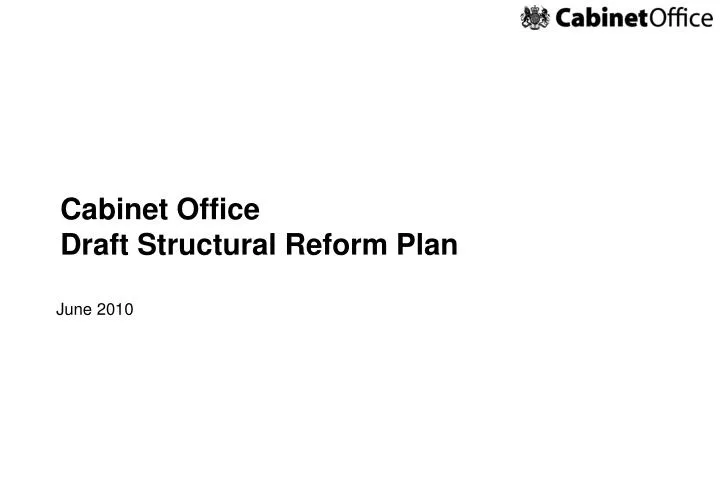 cabinet office draft structural reform plan