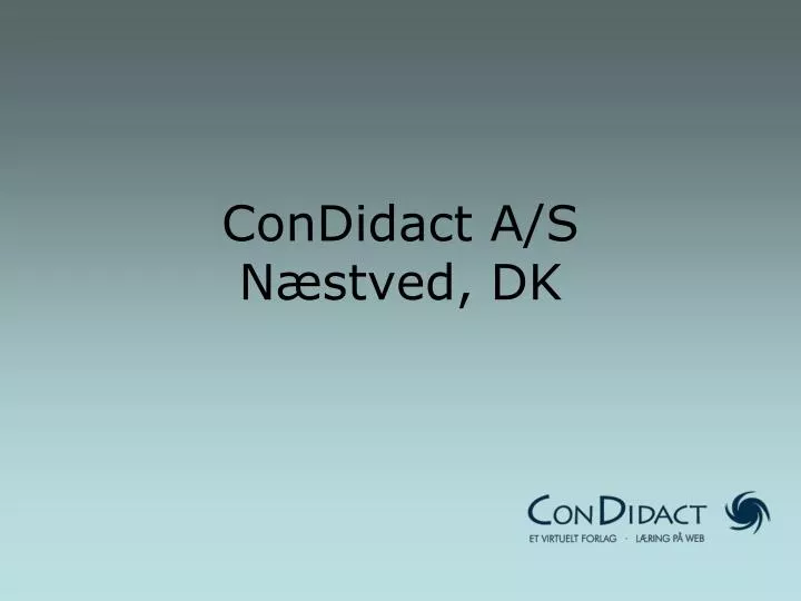 condidact a s n stved dk