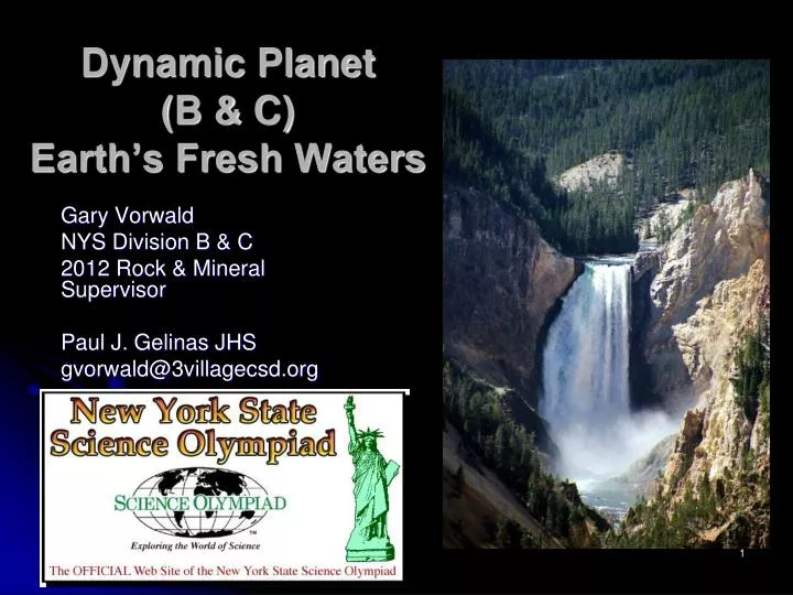 dynamic planet b c earth s fresh waters