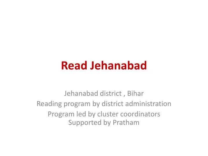 read jehanabad