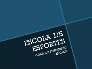escola de esportes
