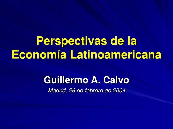 perspectivas de la econom a latinoamericana