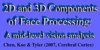 2D and 3D Components