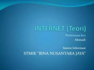 internet teori