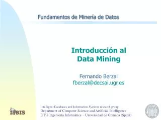 fundamentos de miner a de datos