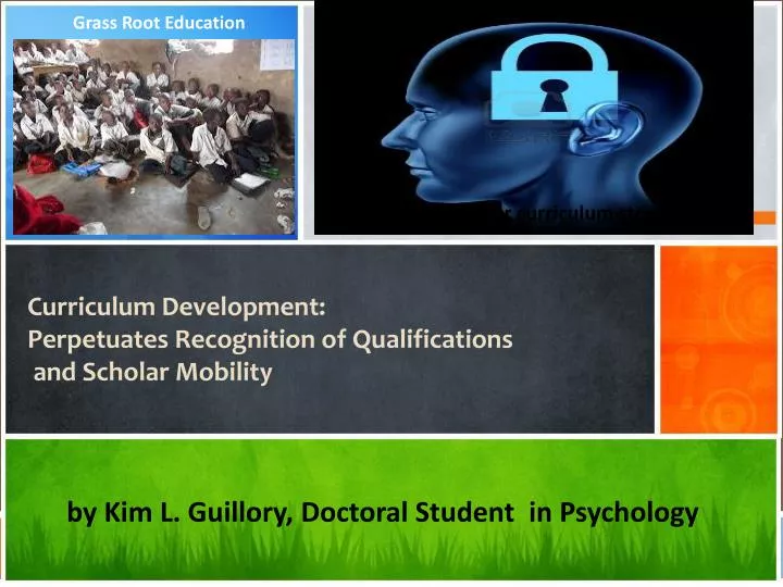 curriculum development perpetuates recognition of qualifications and scholar mobility