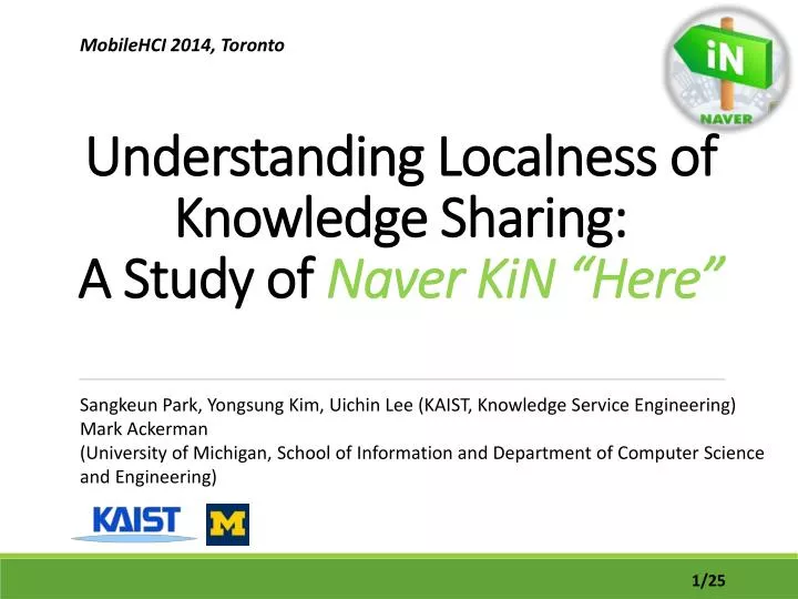 understanding localness of knowledge sharing a study of naver kin here