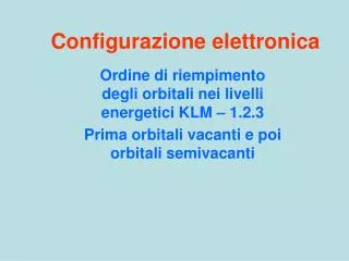 configurazione elettronica