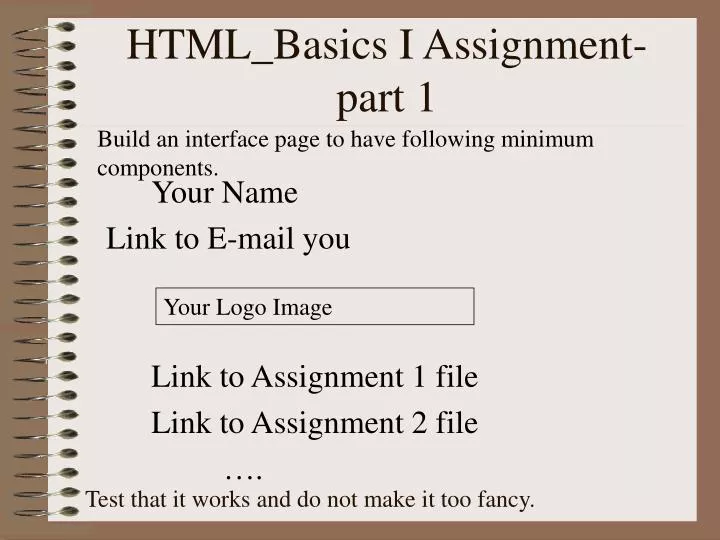 html basics i assignment part 1