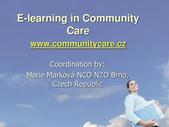 e learning in community care www communitycare cz