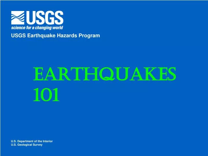 earthquakes 101