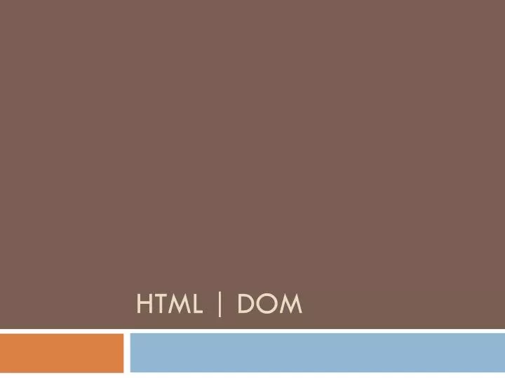 html dom