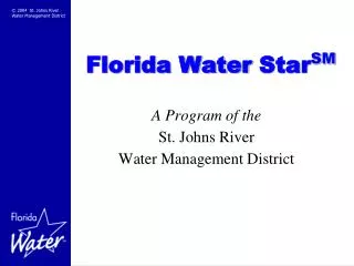 Florida Water Star SM