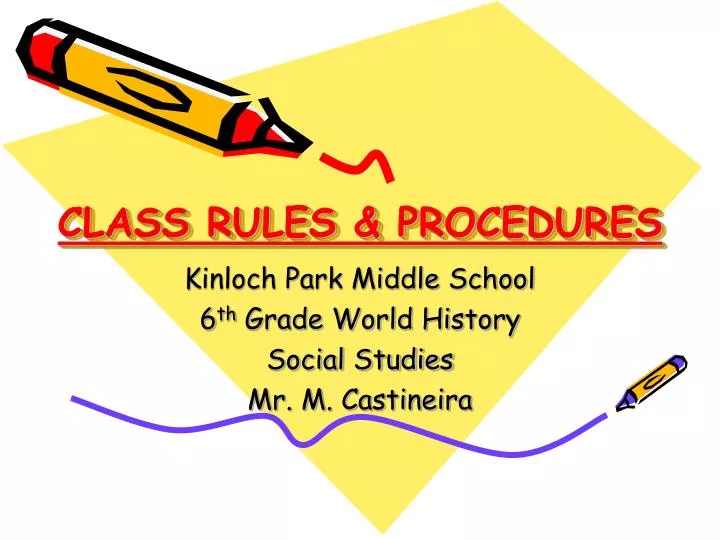 class rules procedures