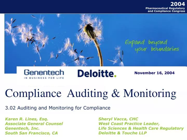 compliance auditing monitoring