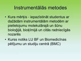 instrument l s metodes